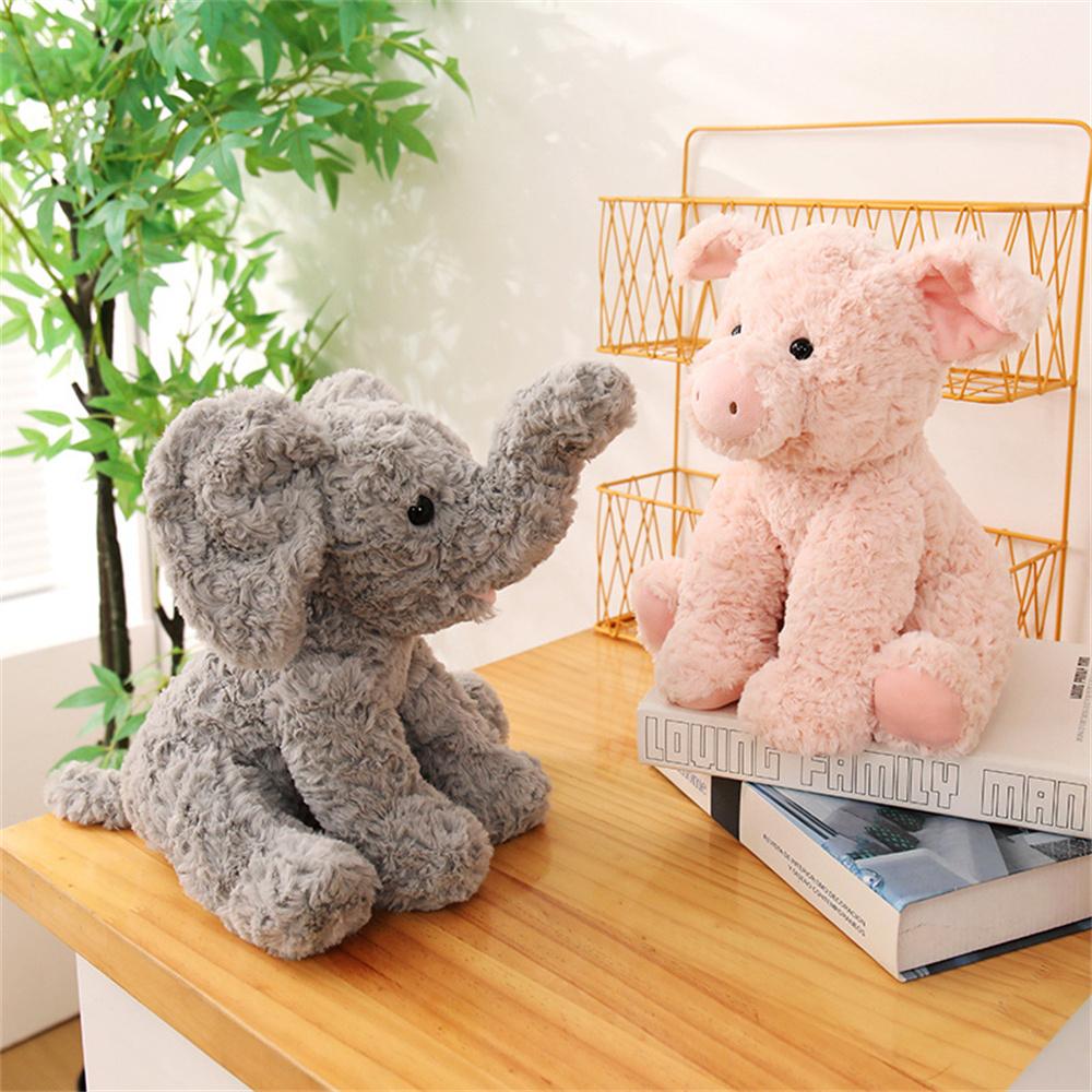 Soft Fluffy Animal Plush Toy Cute Stuffed Fox Monkey Elephant Doll Ideal For Holiday Presents Bedroom Decor And Stress Relief