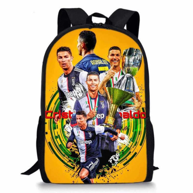 Cristiano Ronaldo Basketball Sports Backpack With Waterproof Polyester For Middle School Students