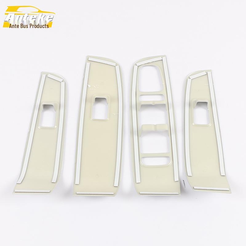 2020 GS4 Glass Switch Panel Sticker: Car Door Window Armrest Button Frame