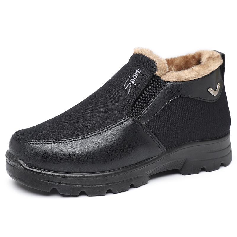 Winter Shoes Men's Cotton Shoes Padded Men's Shoes Warm Thickened Shoes Plus Size Men's Shoes