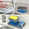 New Dish Soap Dispenser Kitchen Liquid Soap Dispenser with Sponge Holder Sponge Caddy Soap Pump Dispenser