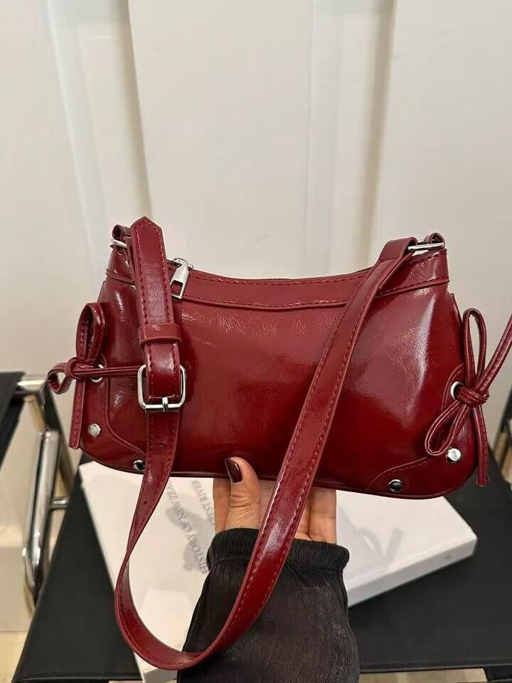 Bag Women's New Autumn and Winter 2025 European and American Bag Premium Bow Underarm Bag Versatile Shoulder Handbag