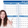 Calendario de Pared Doble Cara 2026 Planificador Anual de 12 Meses Calendario Borrable en Seco Calendario Mensual Para Planificación