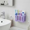 Wall Mounted Storage Rack Partition Storage Bathroom Organizer Toothpaste Holder  Dormitory