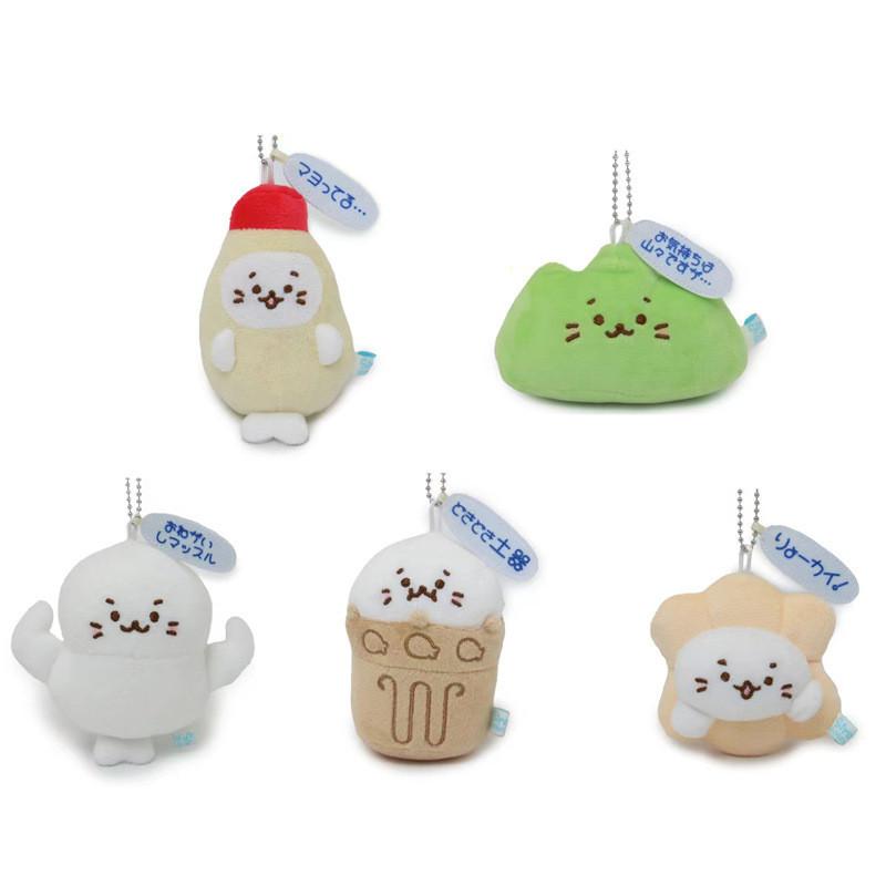 Adorable Cartoon Seal Keychain Soft Plush Toy With Versatile Hanging Accessories