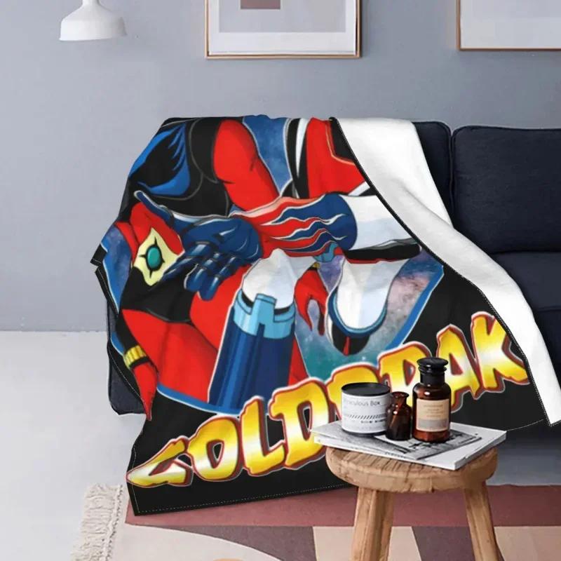 Goldorak Ufo Robot Grendizer Blanket Coral Fleece Plush Summer Air Conditioning Super Warm Throw Blanket for Sofa Office Quilt