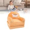 Kids Chair Couch Cartoon Folding Cute Couch Portable Sofa Chair for Home Schools Brown Puppy