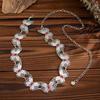 Retro Ethnic Butterfly Waist Chain Gold Silver Color Imitation Turquoise Body Jewelry Belly Chain for Women Sexy Bikini Adjustable Belt Y2K Vintage
