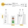 PD65W Fast Charger: 5V3.1A Multi-port Adapter with PD & 3 USB Ports for EU, US, UK