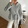 Women Loose Casual Fashion French Style Elegant Woolen Outerwear Coat