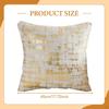Throw Pillow Cover 17x17 Inch Washable Cushion Luxury for Hotel Farmhouse Sofa Office