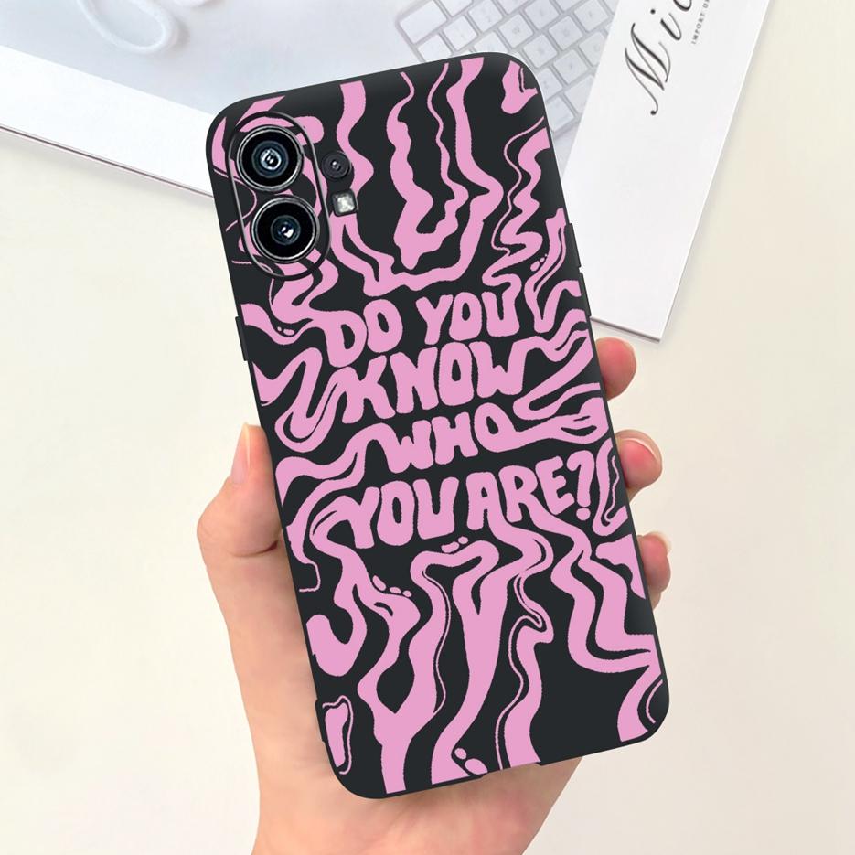 For Nothing Phone 1 Hülle Neue Buchstaben Stilvolle Kunst Bemalte Hülle Weiche Silikon Handyhülle For Nothing Phone One Phone1 Fundas Capa