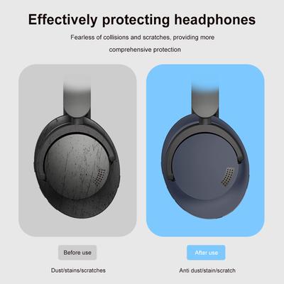 Silicone Case Cover Shockproof Earpad Case Cover/Ear Cups Cover/Headband Cover Headband Protectors for 1MORE SonoFlow Headphones