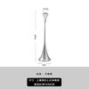 Modern Minimalist Silver Candle Holder, Geometric Table Centerpiece for Luxury Home Decor, Wedding & Dining Room Ornament