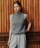 LOVEUSU Wool Halter Neck Sleeveless Knit (Charcoal)