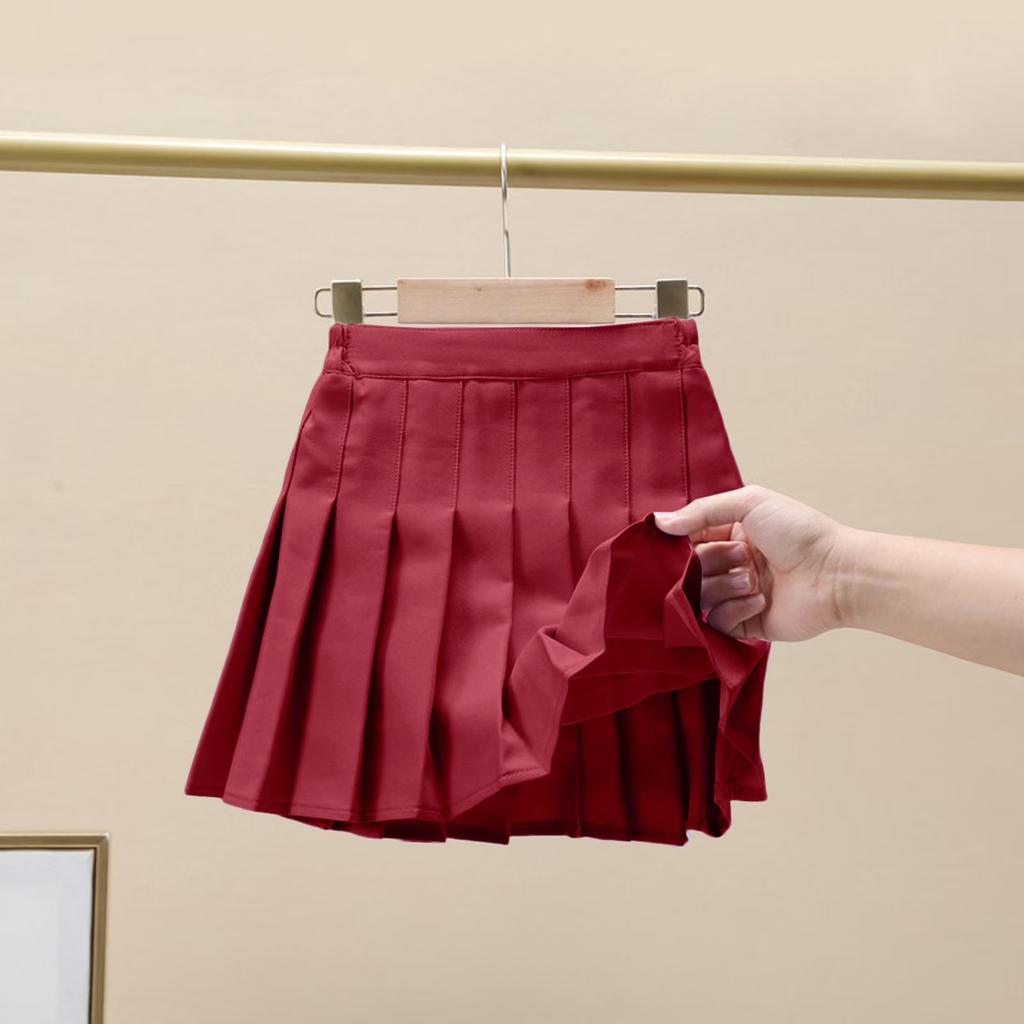 Girls Pleated Skirt School Uniform Style Classic Design Lightweight Comfortable Fabric Suitable for Daily Wear and Special Occasions