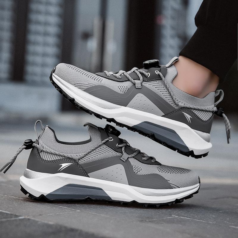 New Version Low Cut Sports Men's Shoes Breathable Cushioned Casual Running Lightweight Rebound Trendy Outdoor Running Shoes