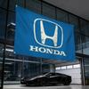 Motocykl Dla HONDA Premium Flaga 120g Poliester Ekologiczny Druk Wodoodporny Odporny na Zużycie Dekoracja Domowej Imprezy Baner TV7