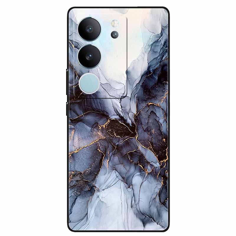 Phone Cases For Vivo V29 5G Cover 2023 Silicone Soft Lovely Marble Printing Coque for Vivo V29 V 29 V2250 Back Coque 6.78'' Etui