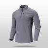 Thin Fleece Sweatshirt T-Shirt Men's Long Sleeve Stand Collar Half Zip Running Casual Base Layer Shirt Tops