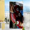 Football Match Progress Beach Towel Super Soft & Absorbent Comfortable Lightweight