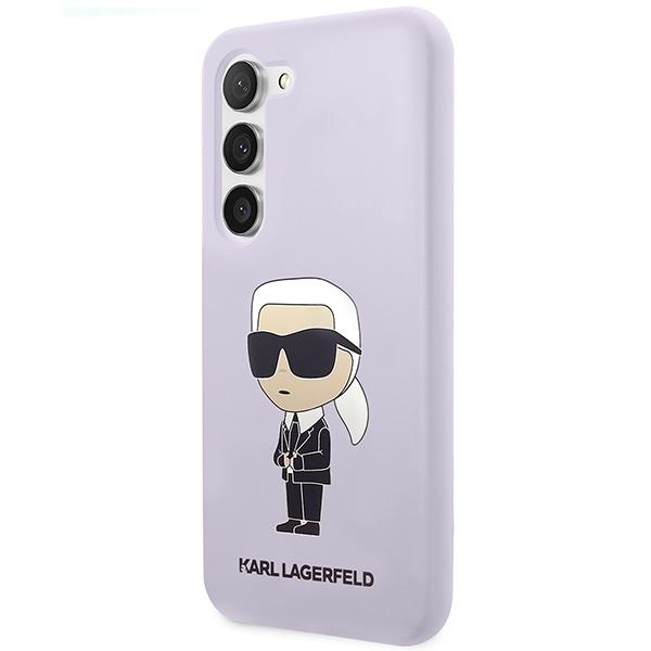 Etui do Samsung Galaxy S23 Plus Karl Lagerfeld Silicone Ikonik Purpurowy
