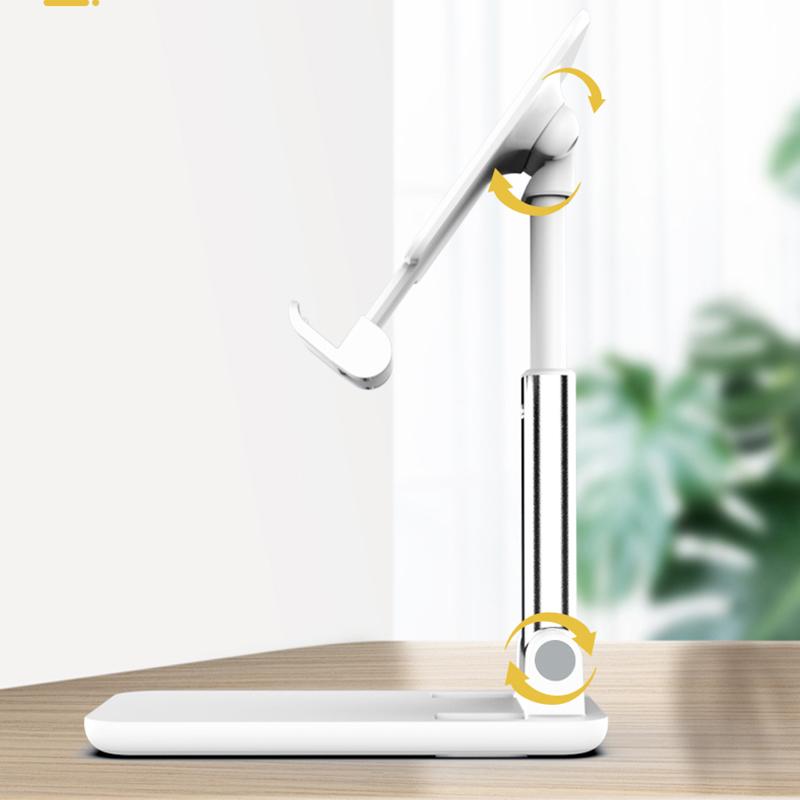 CCT18 Foldable Phone Stand for Desk Height Adjustable ABS Phone Holder Portable Cellphone Cradle