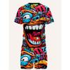 Herrenanzug Merkmale Hip-Hop Stil Gedruckt Outdoor Streetwear, Bequem, Weich und Leicht Polyester