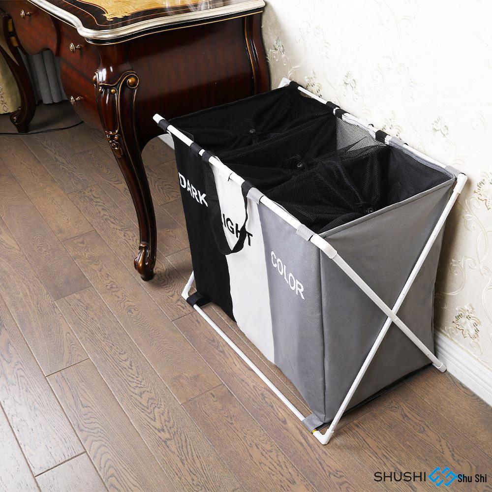 Extra Large Waterproof Foldable Laundry Hamper Storage Basket - Mixed Colors, Dustproof