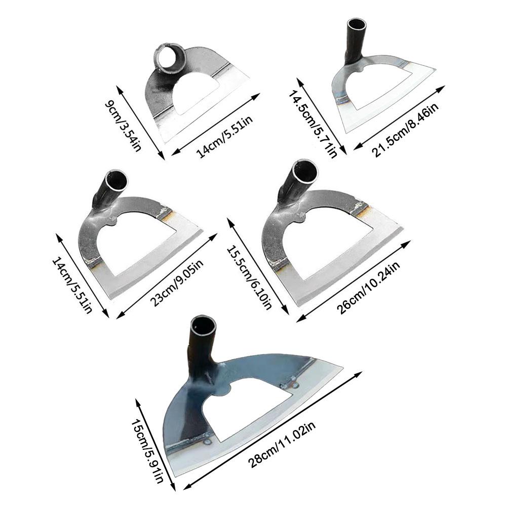 Handheld Hollow Hoe Thickened Manganese Steel Agricultural Weeding Hoe Planting Vegetable Gardening Loosening Soil Weeding Tool