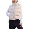 New Nike Therma-FITSportswear Metro PUFFER Vest Women's Light Earth Brown/White FZ5933-104