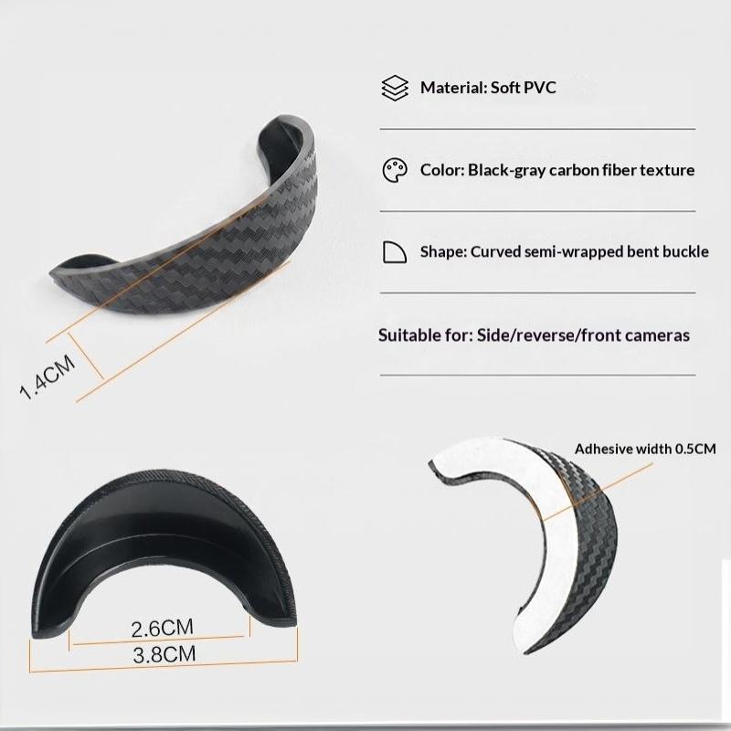 New Car Camera Lens Protector Rear View Backup Camera Cover 360° Camera Protection Anti Scratch Waterproof Dust-Proof Car Parts