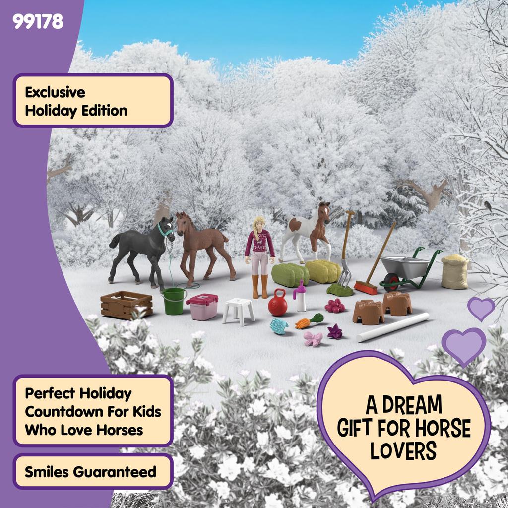 Schleich Horse Club Advent Calendar | Figurines for ages 6 and up | Animal Gift | 99178
