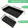 2pcs 21x10in Plastic Nursery Trays with Holes Hydroponic Growing Tray  Greenhouse
