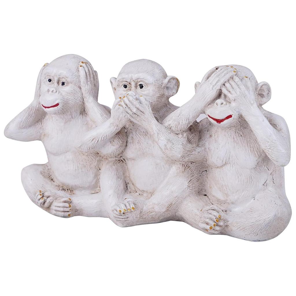 Affenstatue für Heimdeko Schauobjekt, Büro-Tischdeko-Artikel, Geschenke für Heimdeko-Schauobjekt (3er Set)