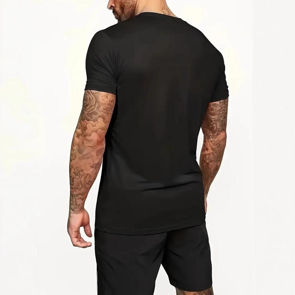 2025 Trendy Summer Men's Hip Hop Style 2-Piece T-shirt and Shorts Set