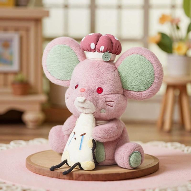 29CM Cute Cartoon Cheese Raspberry Matcha Mouse Plush Toy Soft Stuffed Animal Mouse Doll Accompany Hug Pillow Kid Birthday Gifts