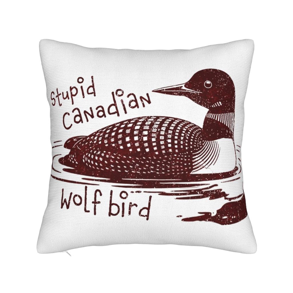 Dekorative Kissenhülle Beheizte Rivalität Dummer Kanadischer Wolf Vogel Produkt Sofa Kissenbezug Hülle Quadratisch Mehrere Größen