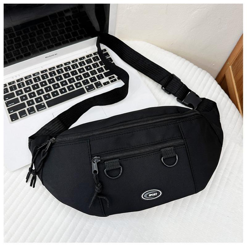 

Летняя Новая Стильная Повседневная Сумка На Плечо Кроссбоди Корейская Нагрудная Сумка Поясная Сумка Женская чёрный