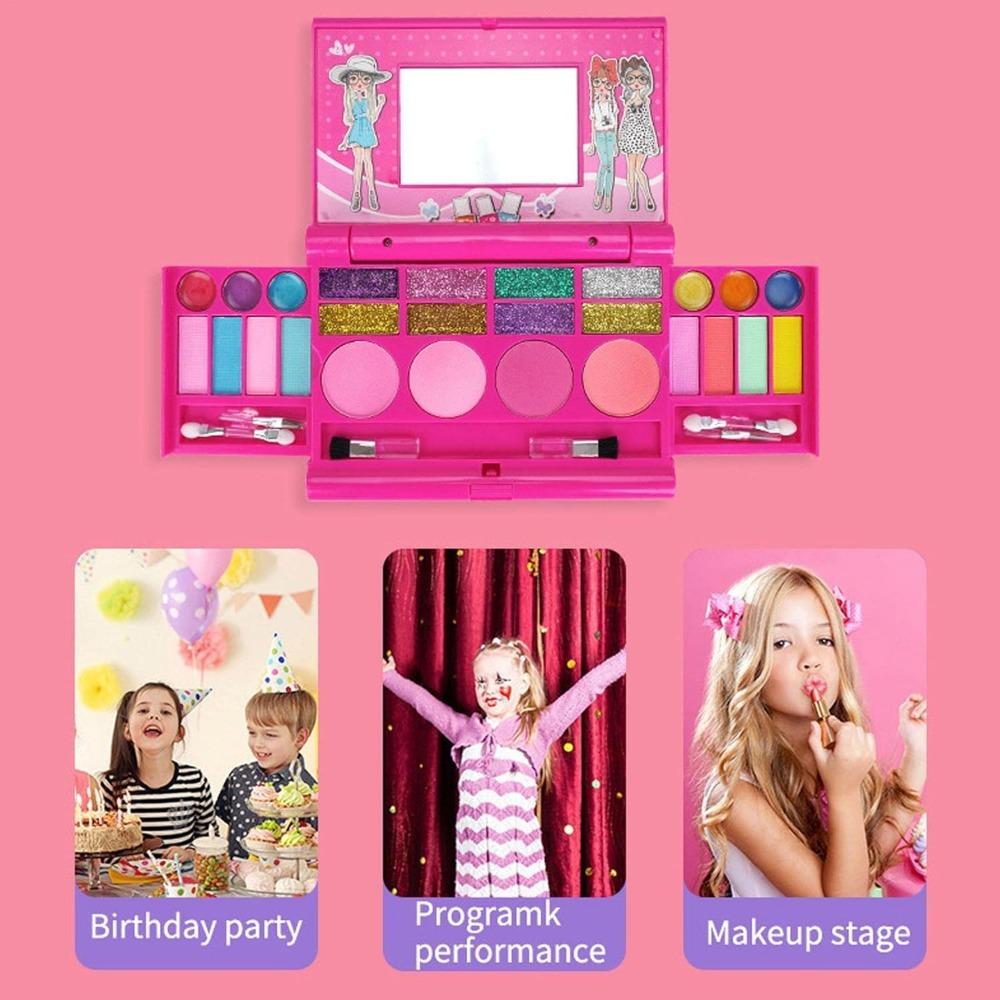 Kit di trucco per bambini per bambine Trucco finto per bambine Kit di trucco per bambine Regalo di compleanno di Natale per bambine
