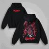 Anime Bleach Zaraki Kenpachi Print Hooded Men Women Hoodies Vintage Washed Sweatshirt Casual Cotton Pullover Harajuku Streetwear