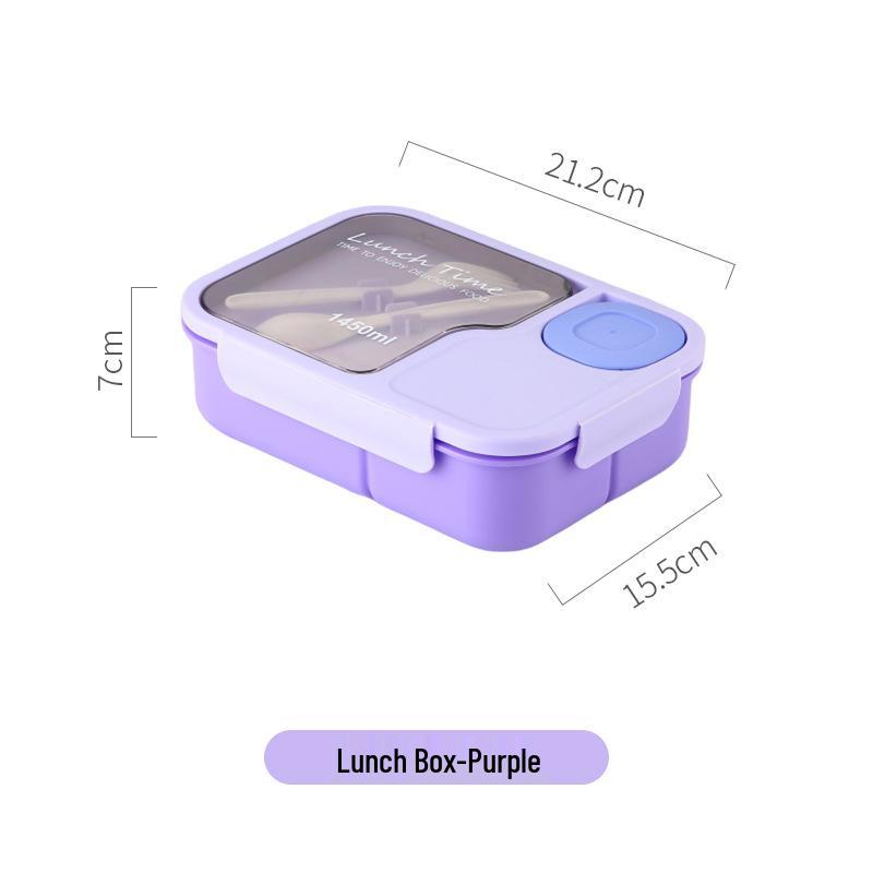 Studenten Brotdose - Auslaufsicher, Unterteilt, Tragbare Bento-Box für Büroangestellte oder Cafeteria