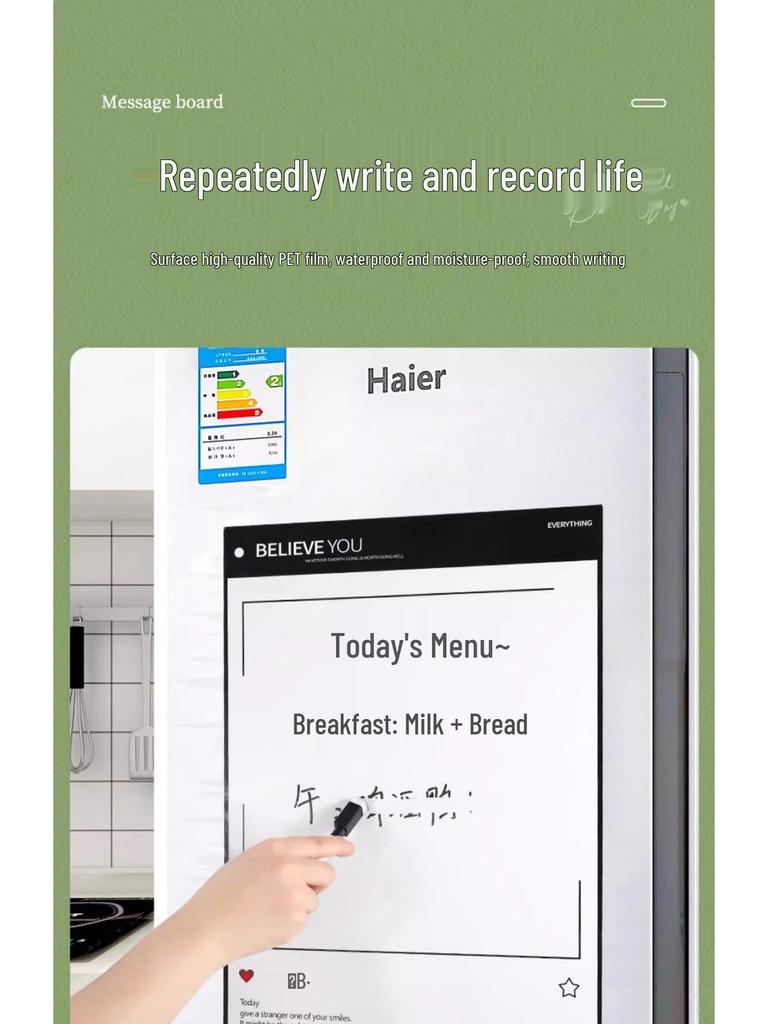 Magnetic Refrigerator Chalkboard/Whiteboard Memo Door Sticker