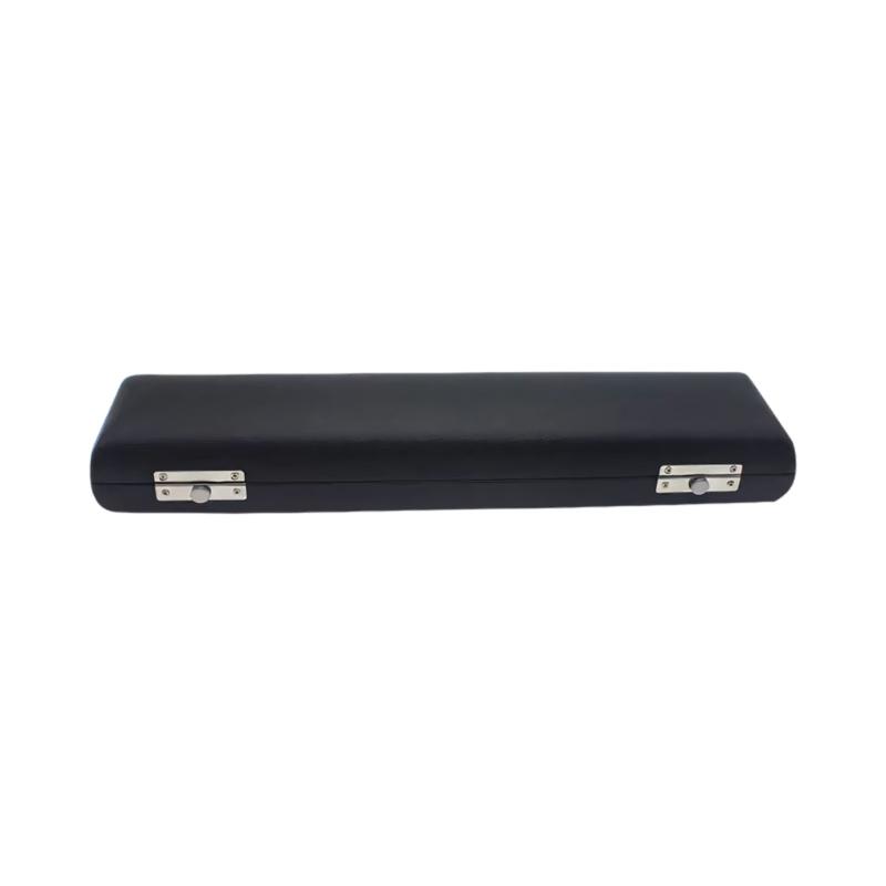 PU Leather Flute Storage Case Flute Box Flute Protective Handbag 16/17 Holes Flute Bag Dustproof Flute Carrying Case