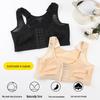 European Plus Size Front Closure Breathable Wirefree Sports Bra