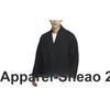 Nike Solide V-Ausschnitt Knopfleiste Jacke mit gesticktem Logo Herren Oberbekleidung Schwarz DQ6694-010