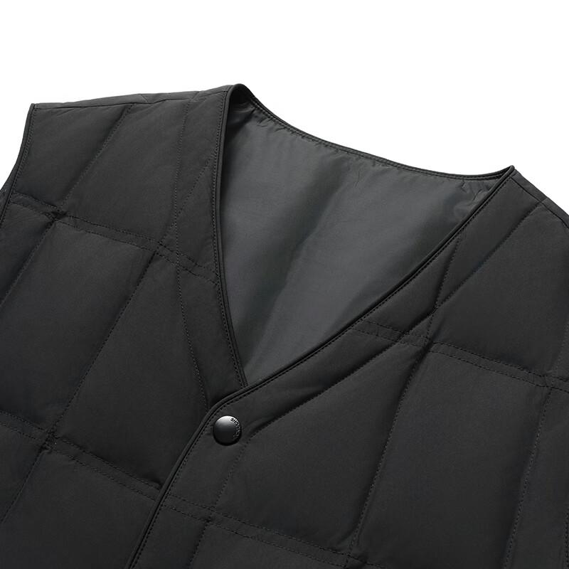SNOWFLYING Men's V-Neck Lightweight Down Puffer Vest