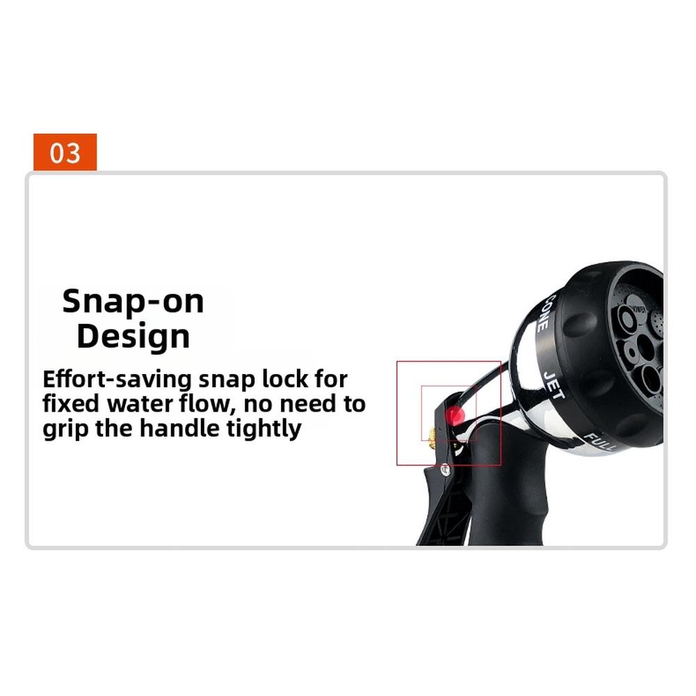 Multifunctional Metal Garden Water Sprayer With 7 Spray Modes For Car Washing Garden Irrigation Multifunctional Pressure Washers