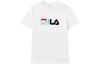 Men's FILA T-Shirts Men's White Crew Neck Moderate Straight Fit