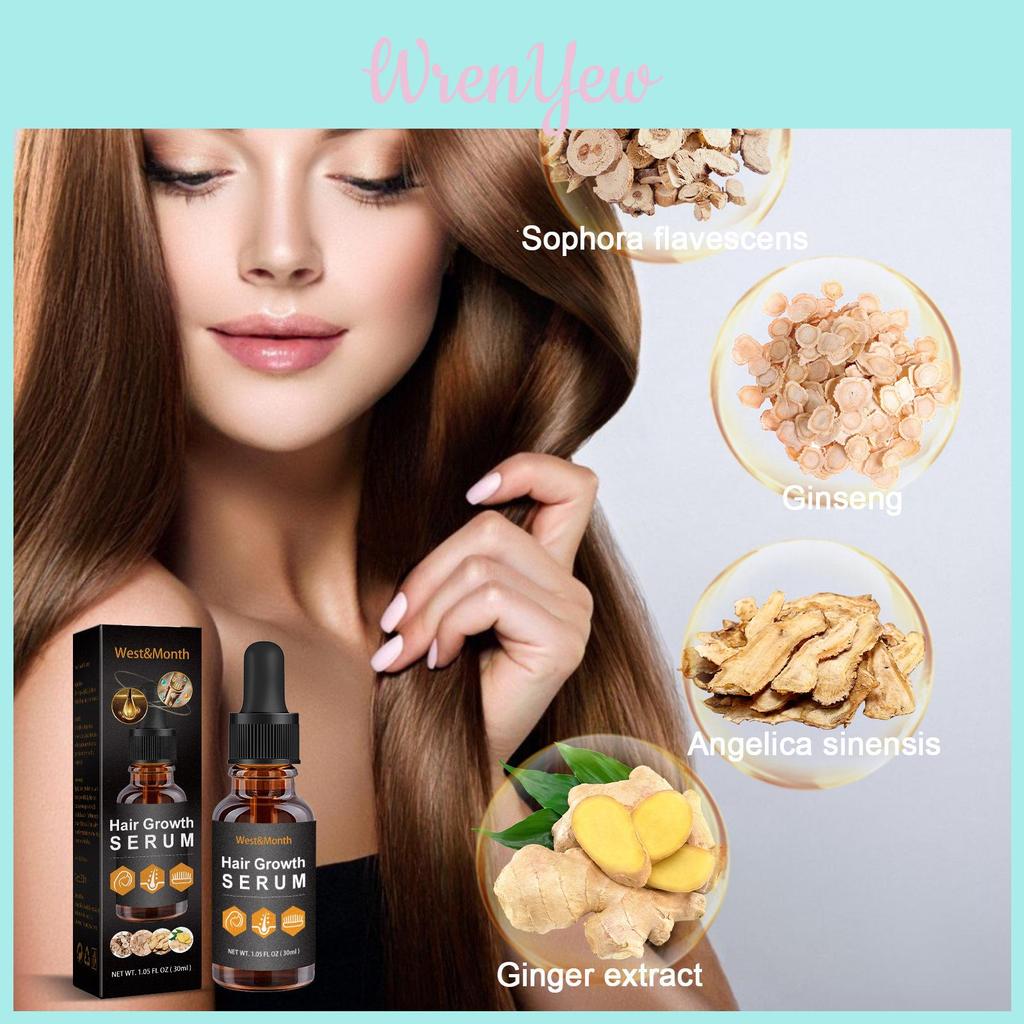 West Month Hair Growth Nutrient Oil For Lush And Thick Hair Nourishing Care 30ml